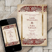 ソードケルト結婚ティック 招待状