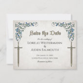 ソードゲーマー結婚ファンタジー サンキューカード (正面)