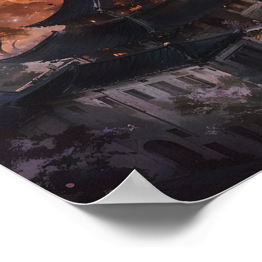 ソードシティミスティックファンタジーアートデザイン ポスター (角)