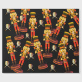 ソードナツクラッカーソルジャークリスマスラッピング紙 ラッピングペーパー (フラット)