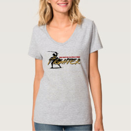 ソードファイター | 女性用Vネック Tシャツ
