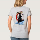 ソードファイター | 女性用Vネック Tシャツ (裏面)