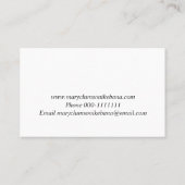 ソードリリーパープルウォーターフローラデザイン 名刺 (裏面)