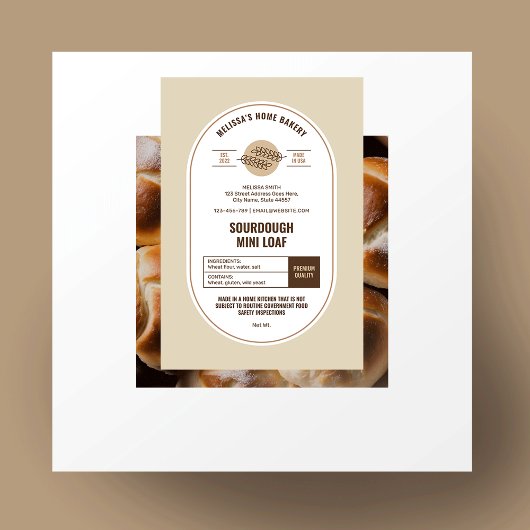 ソードーモダンドブレッドベージュベーカリーコテージ法 フードラベル