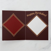 ソード付き神秘的なグリフィン誕生日カード カード (内部)