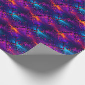 ソーニーネオンつる植物 – 宇宙イバラ模様 ラッピングペーパー (角)