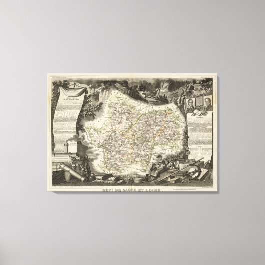 ソーネエロワール省 キャンバスプリント (正面)