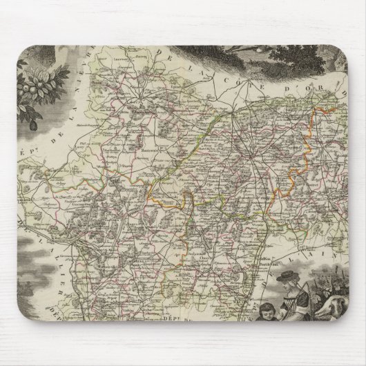 ソーネ·エ·ロワールの部署 マウスパッド (正面)