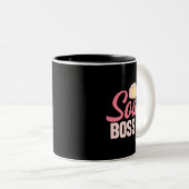 ソーパメーカー浴石鹸づくりソーパートロジスト死神ホー ツートーンマグカップ (正面右)