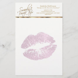 ソーピンかわいらしクグリッターの唇 便箋