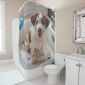 ソーピーぬれた子犬のバスシャワーカーテン シャワーカーテン (インサイチュ)