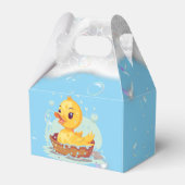 ソーピーイエローラバーダックガール1st誕生日パーティー フェイバーボックス (裏面サイド)