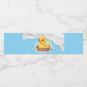 ソーピーイエローラバーダックガール1st誕生日パーティー ペットボトルラベル (シングルラベル)