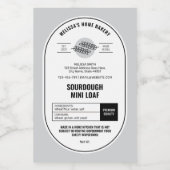 ソーフードブレッドミニマルベーカリーコテージ法 フードラベル (シングルラベル)