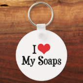 ソープオペラ好き - I Love Heart My Soaps キーホルダー (正面)