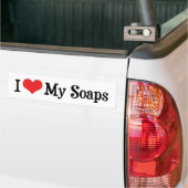 ソープオペラ好き - I Love Heart My Soaps バンパーステッカー (トラック上)