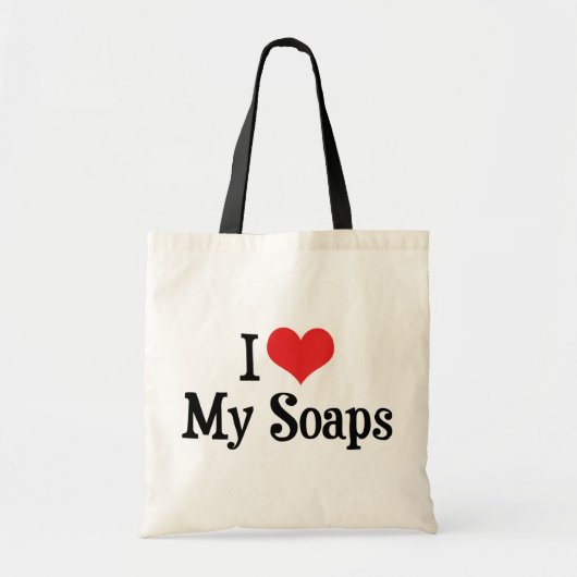 ソープオペラ愛好家 - I Love Heart My Soaps トートバッグ (正面)