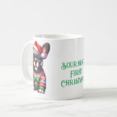 ソープクリスマスの醜いセーター コーヒーマグカップ (正面左)
