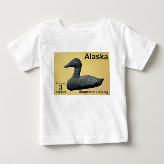 ソープストーン+ホンケワタガモ ベビーTシャツ (正面)