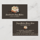 ソープスパークルフローラブラウン 名刺 (正面/裏面)