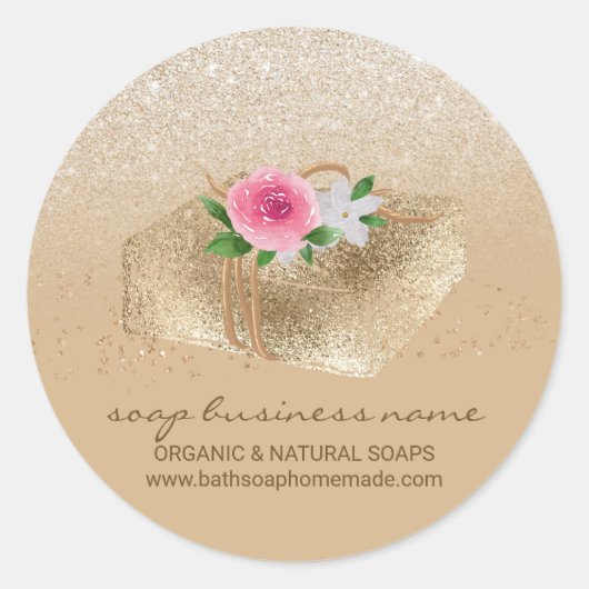 ソープスパークルブランディング ラウンドシール (正面)