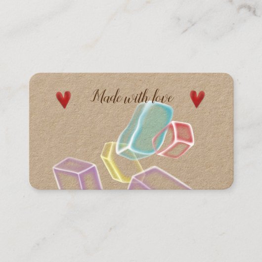 「ソープセイフェすごい可愛いマーケティング」ビジネスカード 名刺 (正面)