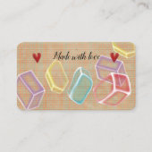 「ソープセイフェすごい可愛いマーケティング」ビジネスカード 名刺 (正面)