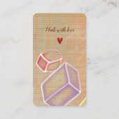 「ソープセイフェすごい可愛いマーケティング」ビジネスカード 名刺 (裏面)