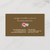 ソープフラワー両面キラキラ 名刺 (裏面)