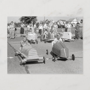ソープボックスダービー、1940年 ポストカード
