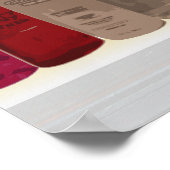 ソープボトルレインボー – バスルーム、サロンなど ポスター (角)