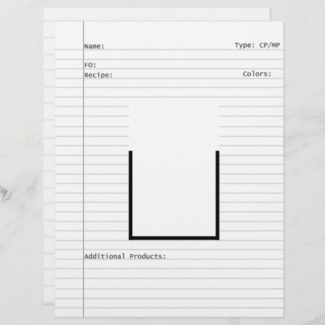 ソープメーカーデザインテンプレートレターヘッド レターヘッド (正面/裏面)