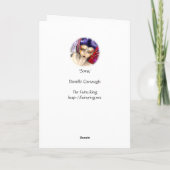 「ソーマ」の空白のな挨拶状 カード (裏面)