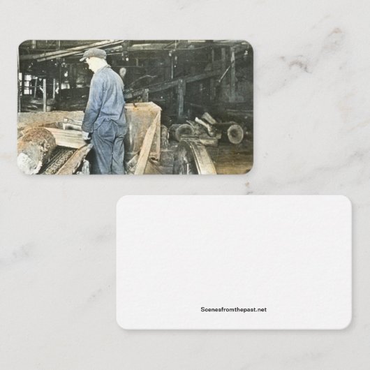 ソーミルワーカー魔法ランタンスライドヴィンテージ 名刺 (正面/裏面)