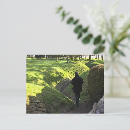 ソームのニューファンドランド公園の連合軍の塹壕 ポストカード (スタンド正面)