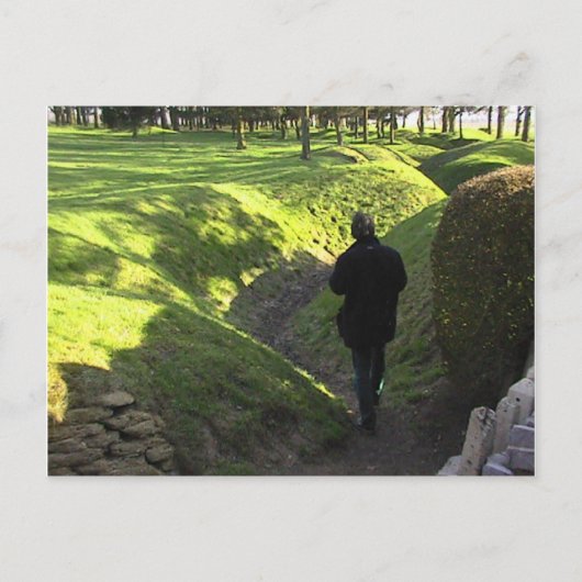 ソームのニューファンドランド公園の連合軍の塹壕 ポストカード (正面)