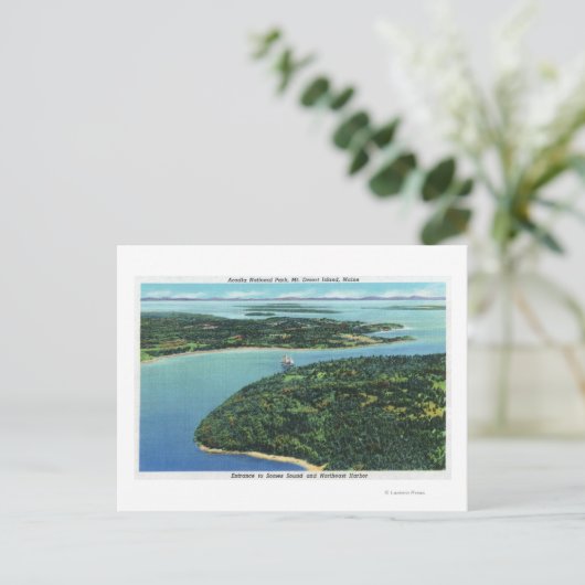 ソームサウンドエントランスの空中表示 ポストカード (スタンド正面)