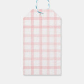 ソームバニーパステル春ピンクバニー誕生日のお気に入り ギフトタグ (裏面)