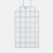 ソームバニーパステル春ブルーバニー誕生日フリット ギフトタグ (裏面)