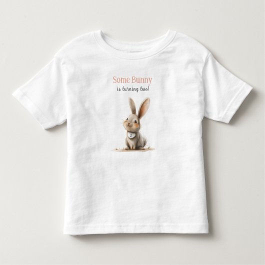ソームバニー子供の誕生日 トドラーTシャツ (正面)