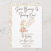 ソームバニー誕生日招待状 招待状 (正面/裏面)