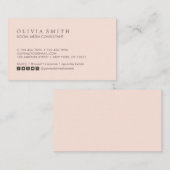 ソーモダンシャル·メシンプルディア·タイプ·赤面 名刺 (正面/裏面)