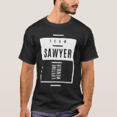 ソーヤー名パーソナライズされた誕生日ギフト Tシャツ (正面)