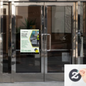 ソーラーサービス カスタムウィンドウクリング ウィンドウサイン (オフィスドア)