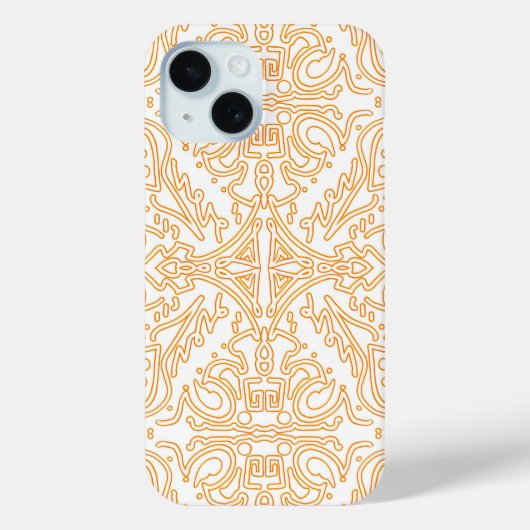 ソーラーフレア ゴールド ダマスク スマホ / iPad ケース Case-Mate iPhoneケース (裏面)