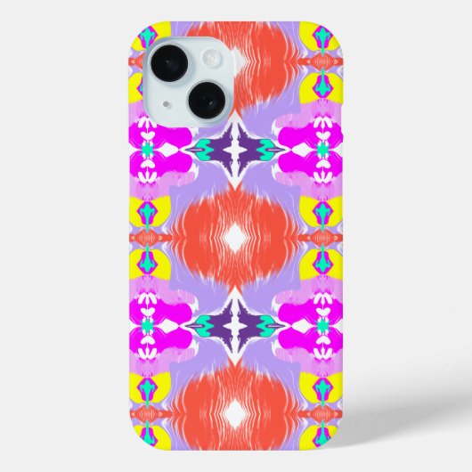 ソーラーブルーム カレイドスコープ Case-Mate iPhoneケース (裏面)