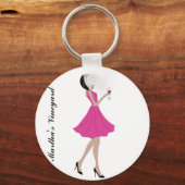 ソーリーオンマーサのヴィネヤードホワイトキーチェーン キーホルダー (正面)