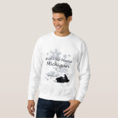 ソールステマリーミシガンスノーモービルスノー スウェットシャツ (正面フル)