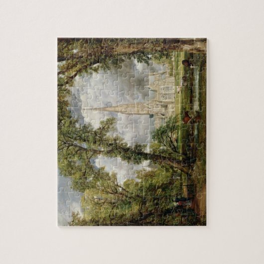 ソールズベリーのカテドラルのジョン・コンスタブル|の眺めからの ジグソーパズル (縦)