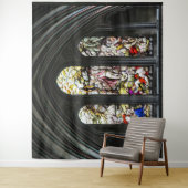 ソールズベリーのカテドラルのTranseptのステンドグラス窓 タペストリー (インサイチュ)